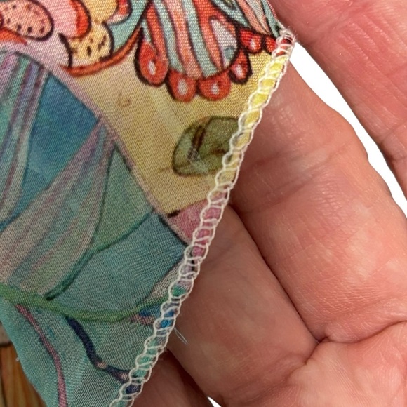 LISETTE L MONTREAL - SIZE XS (oversized) - SILK BLEND BLOUSE - WATERCOLOR LIKEB6 - Picture 7 of 9